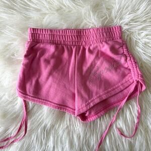 Spoiled Hot Pink Booty Shorts Sweat Tassels Size XS